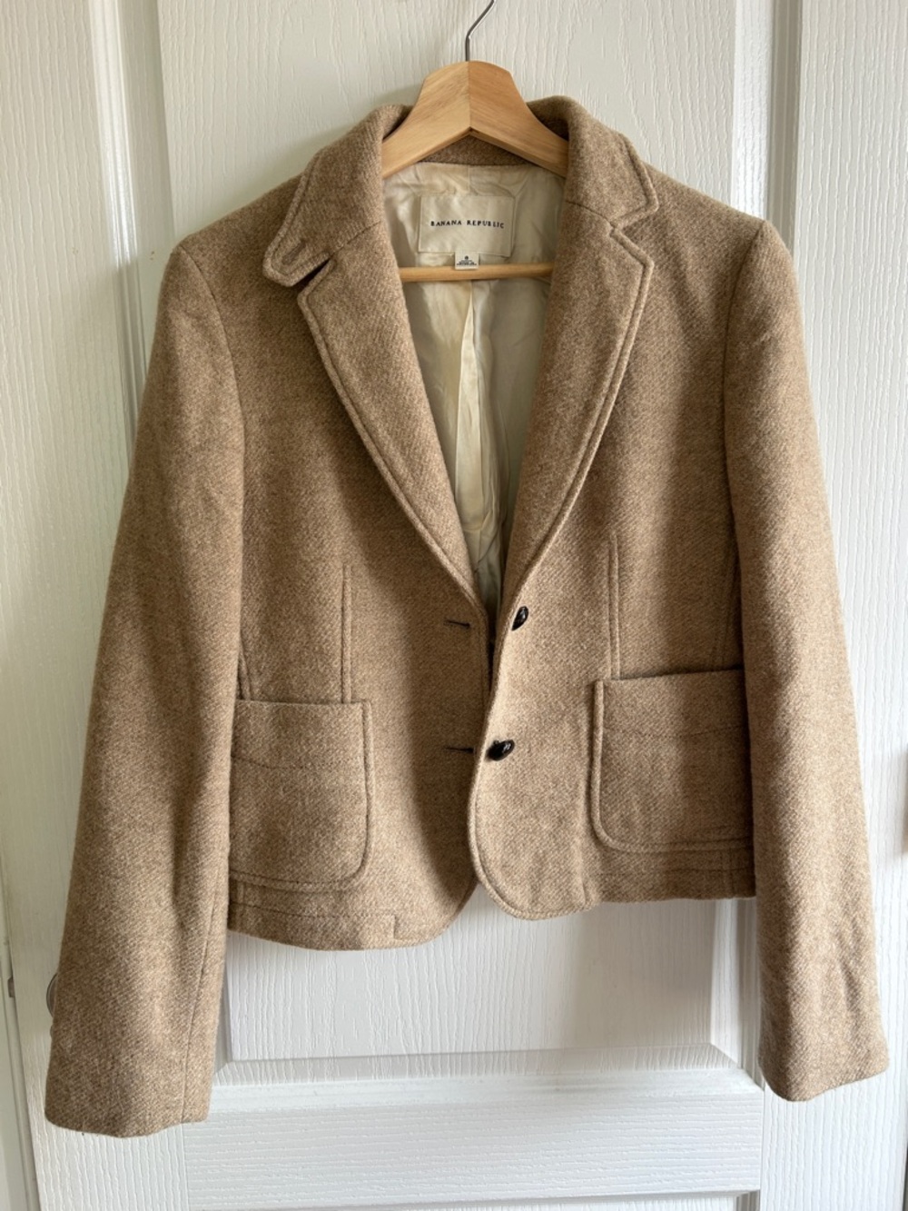 Banana Republic Women's Camel-Tone Wool Blend Blazer